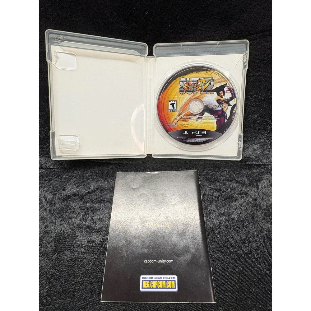 Super Street Fighter IV Sony PS3 PlayStation 3 Capcom Fighting Game with Manual